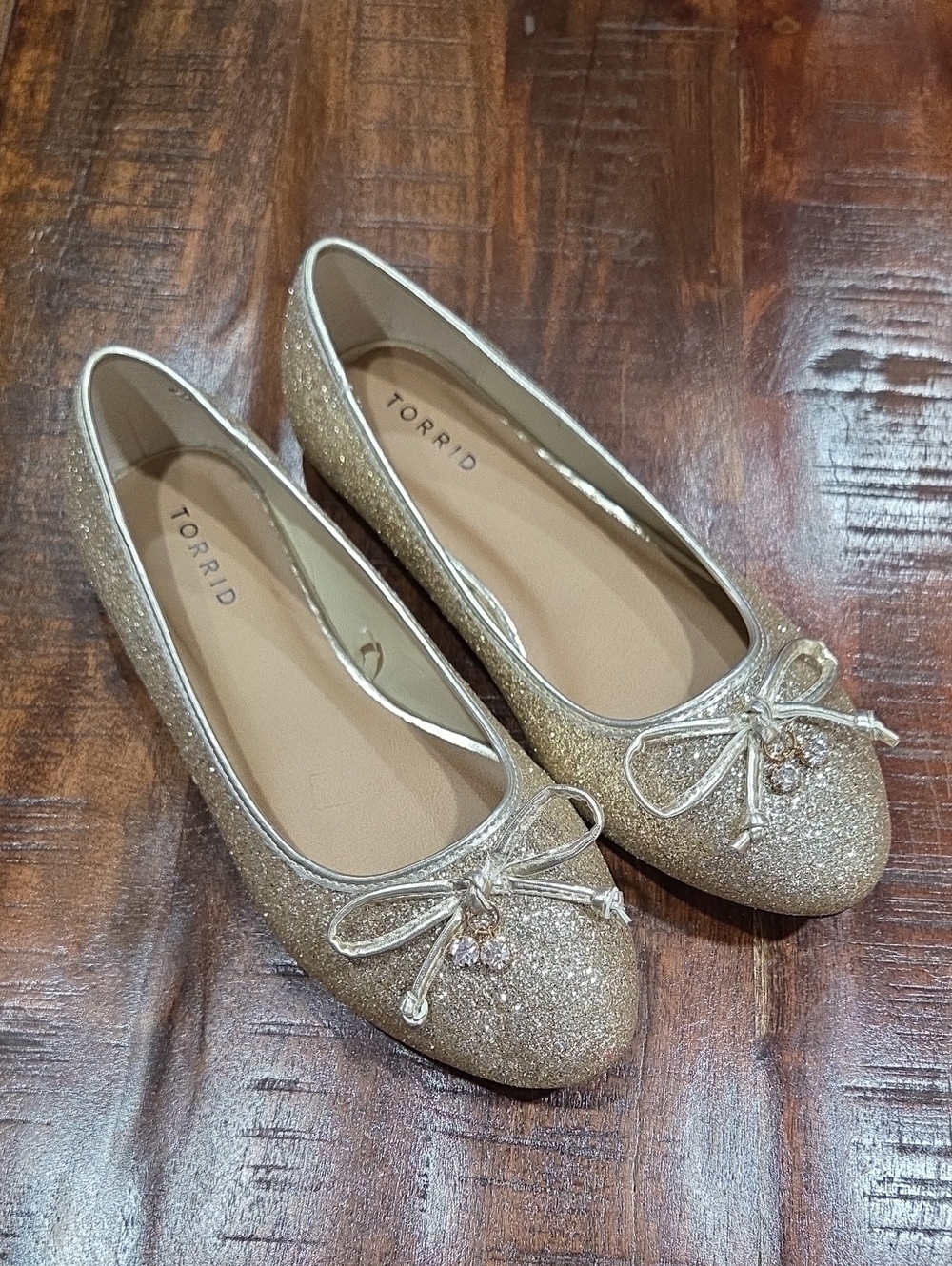 Torrid Gold Glitter Flats